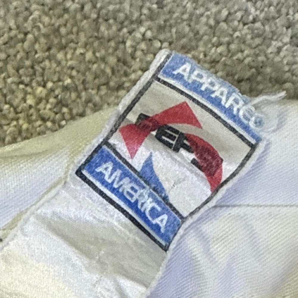 Vintage 80s Pepsi Rugby Polo Shirt Medium Single Stitch Made in USA Color Block - Picture 3 of 7